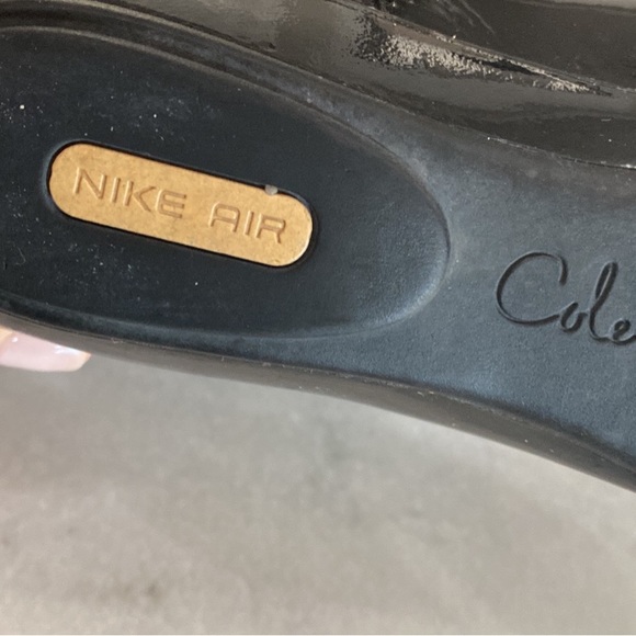Cole Haan Nike Air Black Patent Boots - Picture 2 of 5
